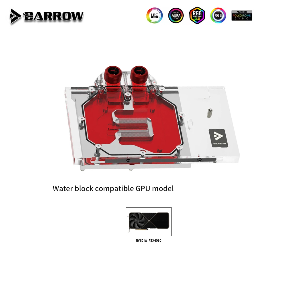 Nvidia Vga Rtx 4080 - Barrow GPU Water Block For NVIDIA