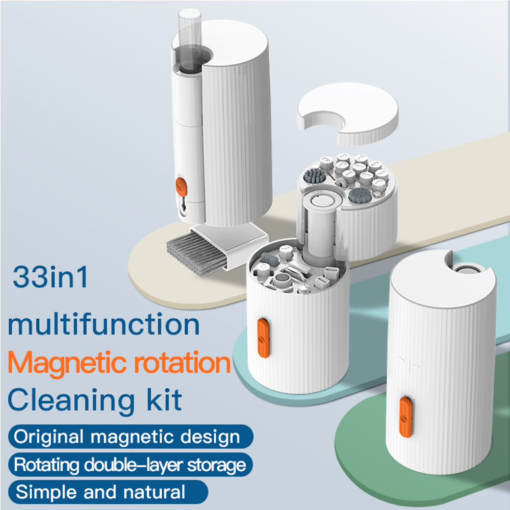 Laptop Accessories All Gadgets - 33-in-1 Magnetic Rotating Electronic Cleaning Kit