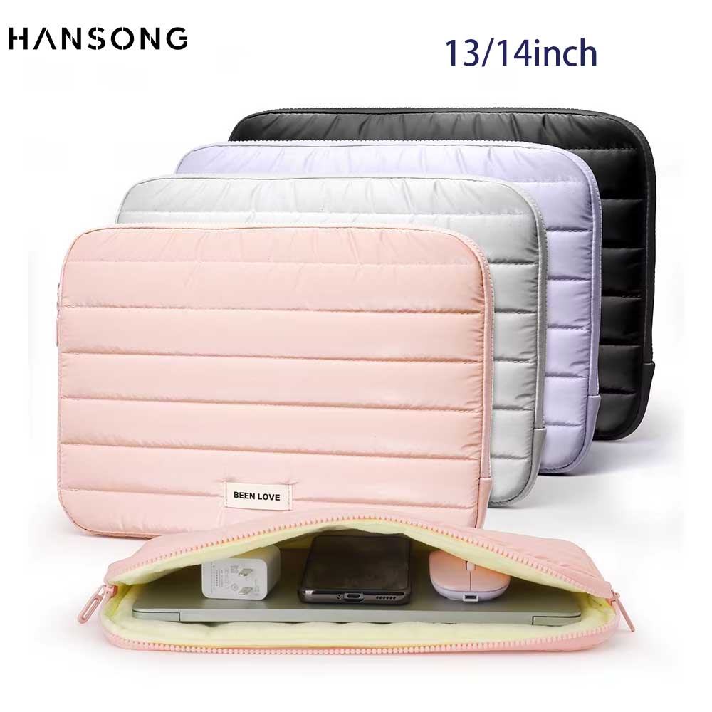 Laptop Accessories Pouch - 13/14 Inch Puffy Laptop Sleeve Cover