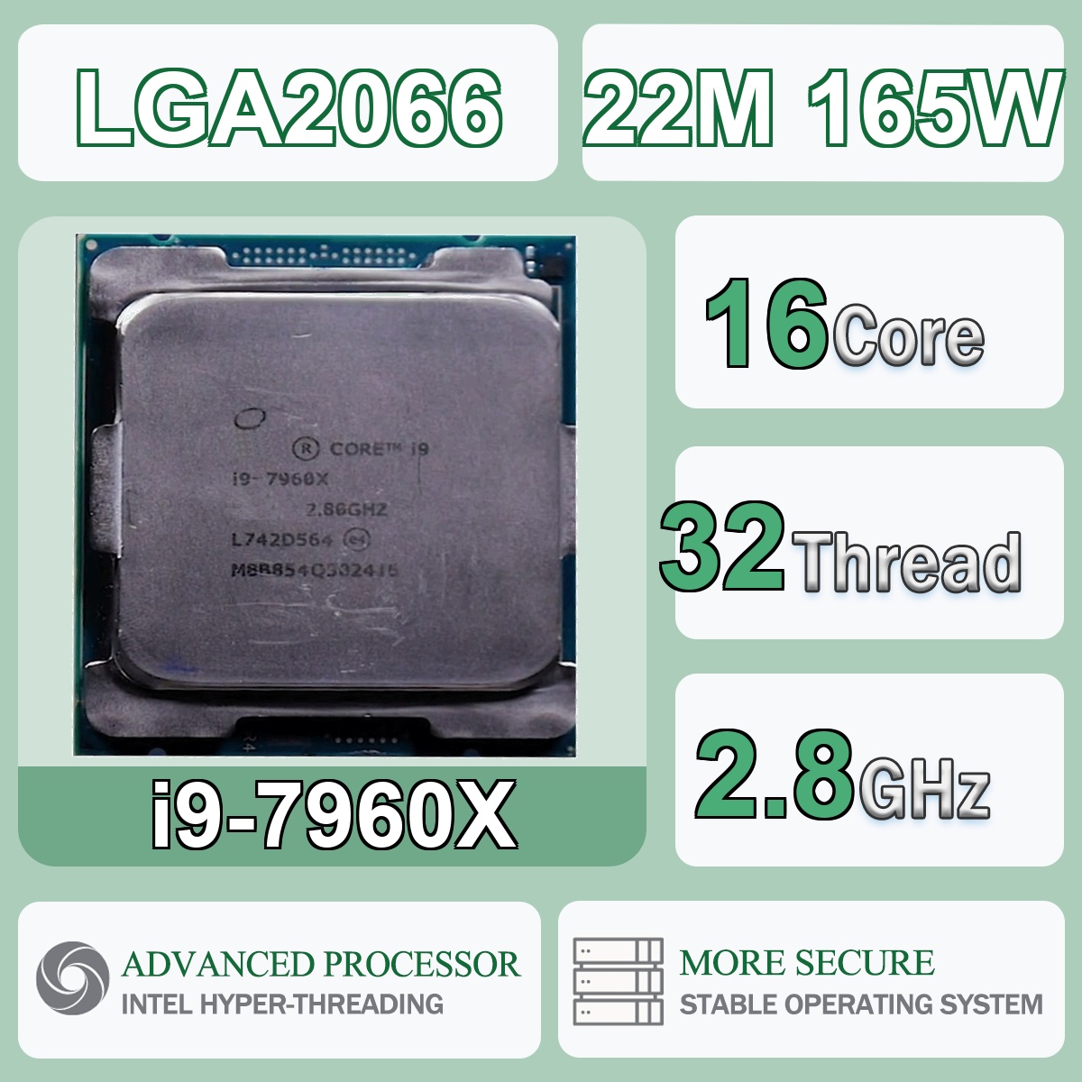 Intel Core i9-7960X 16 Core 32 - Intel Cpu Core I9 评论和价格
