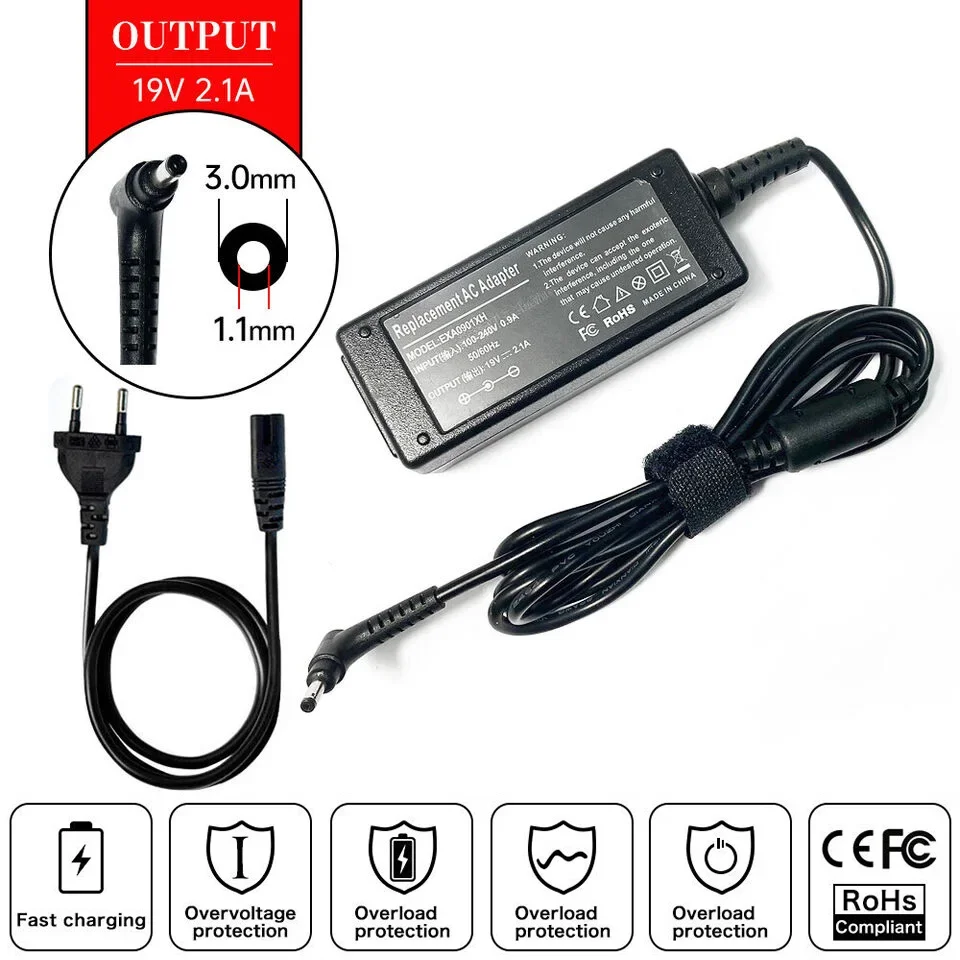 19V 2.1A 40W Laptop Ac Adapter - Laptop Accessories Shop 评论和价格