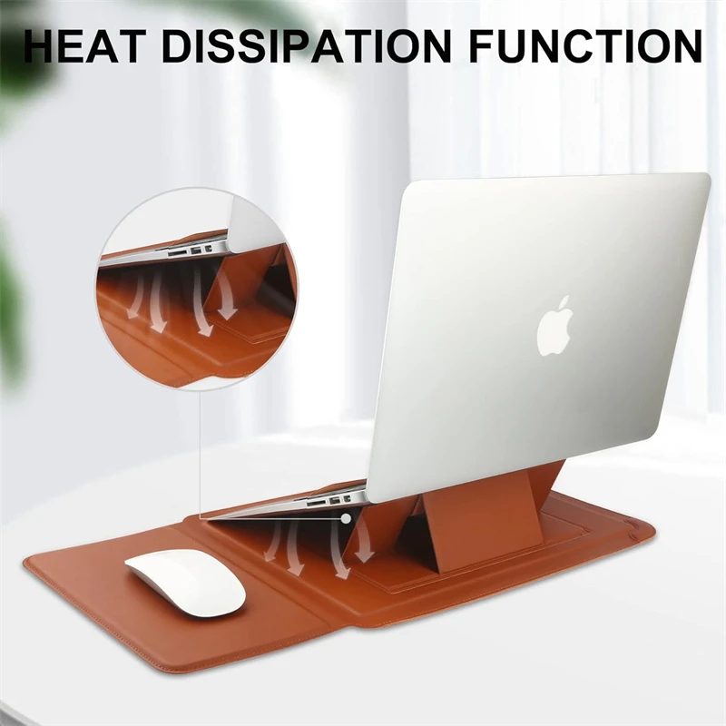 Portable Leather Laptop Sleeve - Laptop Accessories Pouch 评论和价格