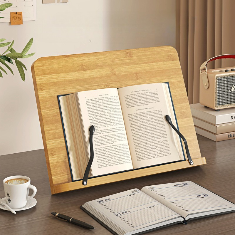 Wooden Reading Book Stand, Mul - Laptop Office Accessories 评论和价格
