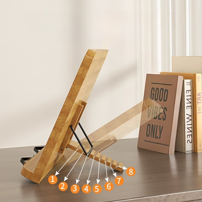 Wooden Reading Book Stand, Mul - Laptop Office Accessories 评论和价格