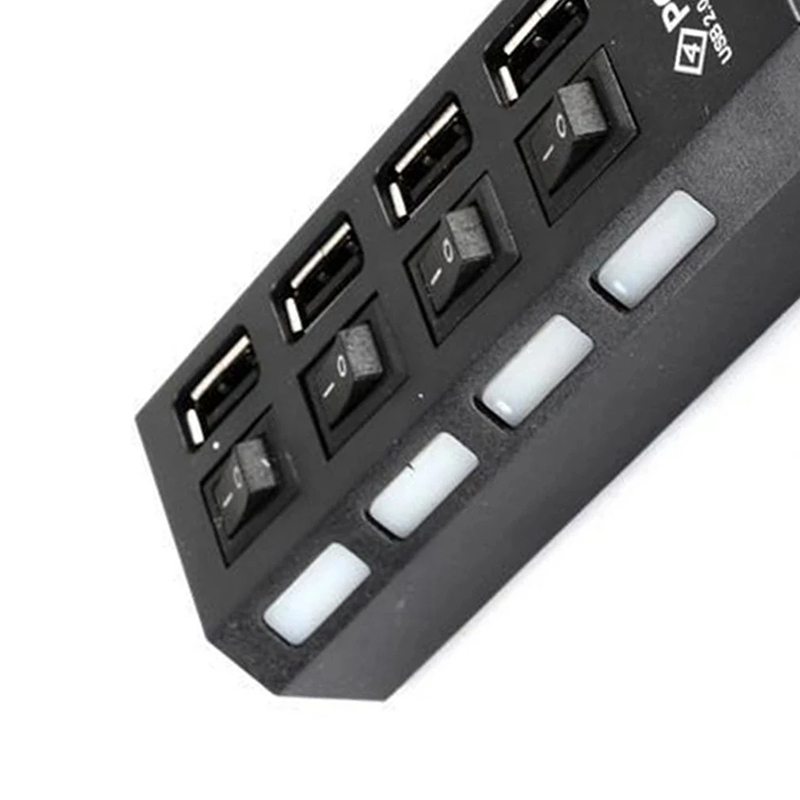 4-Ports USB 2.0 Hub Extension  - Laptop Accessories Kit 评论和价格