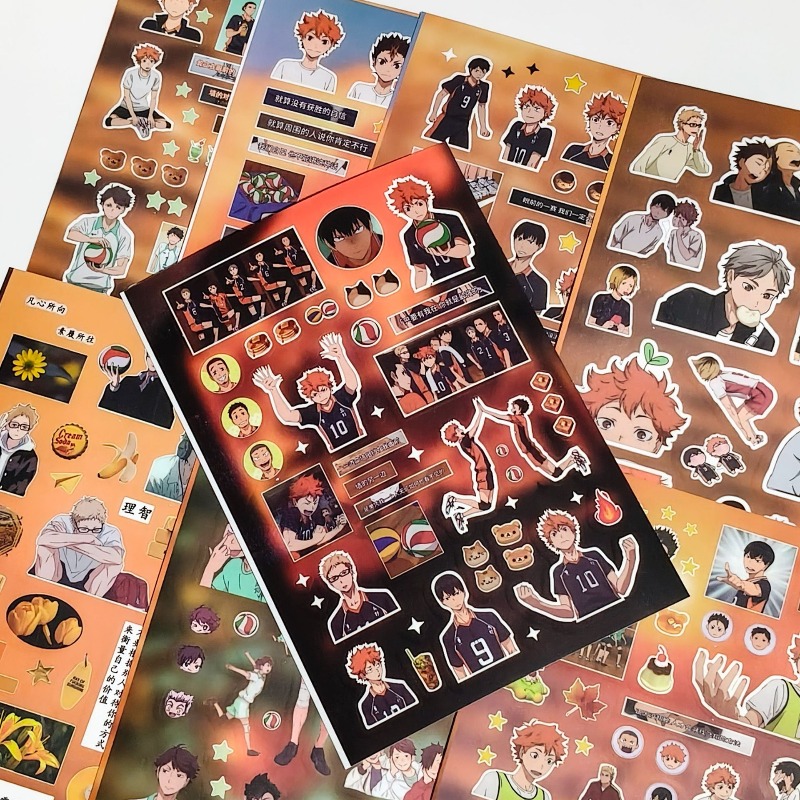 8pcs/set Haikyuu Anime Periphe - Laptop Accessories Kit 评论和价格