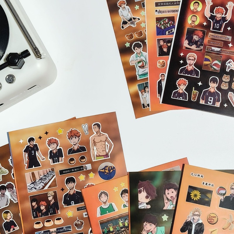 8pcs/set Haikyuu Anime Periphe - Laptop Accessories Kit 评论和价格