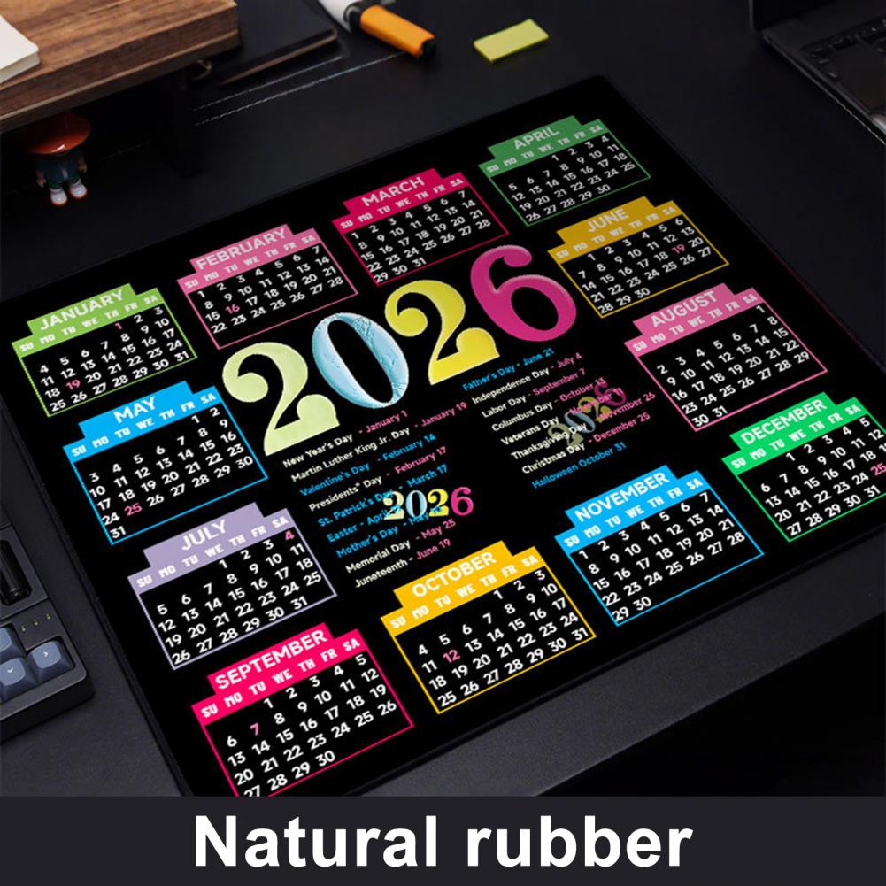 2026 Calendar Mouse Pad Waterp - Laptop Office Accessories 评论和价格