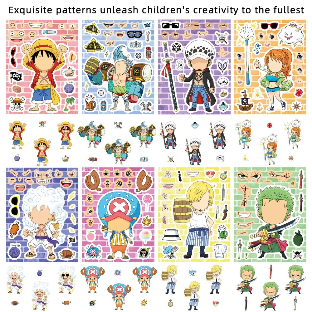 8/16/24Sheets One Piece Luffy  - Laptop Accessories Kit 评论和价格