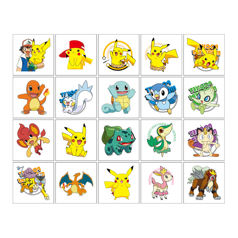 5*5cm 20pcs Pokemon Pikachu Ta - Laptop Accessories Kit 评论和价格